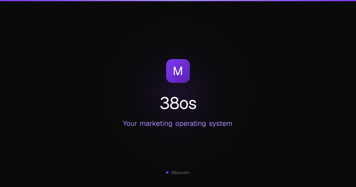 38os — AI-Powered Marketing OS for Growing Teams | 38os